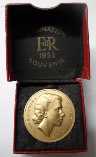1953 coronation base medallion - base,