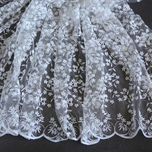 Sheer lace embroidered - sheer,