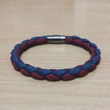 Military - Royal Engineers woven Paracord 7mm Round Braid Bracelet.