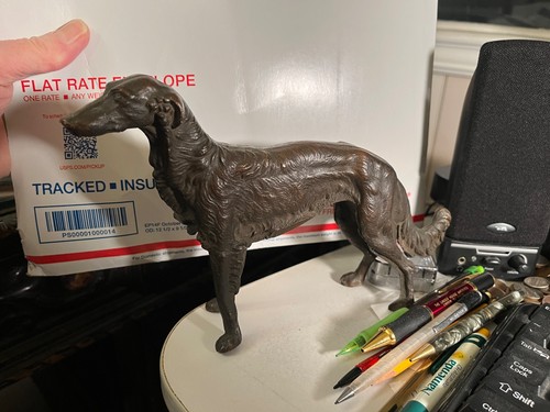 Solid bronze borzoi - solid, russian