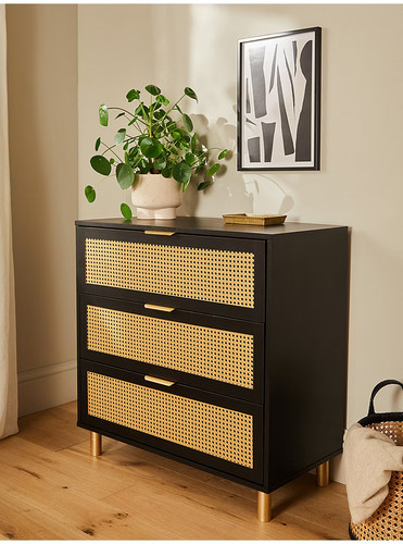 Black rattan drawer - 3, of