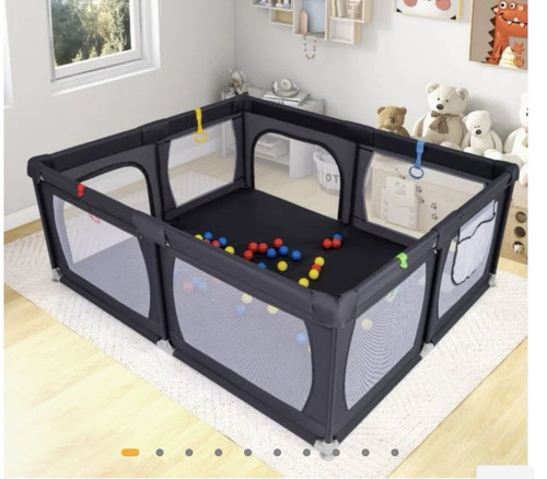 Portable square mesh baby - baby, play