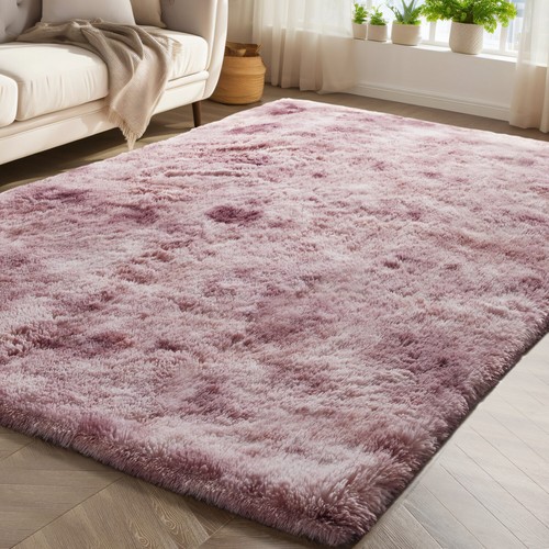 Large fluffy rugs anti slip - fluffy,