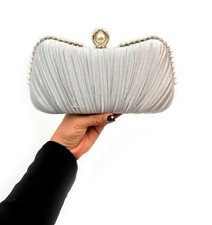 Women Evening Clutch Bag for Banquet Wedding Party Prom Handbag Pearl Purse