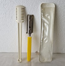2 x Vintage Hair Razor Comb Professional Double Sided Hair Cutting Comb