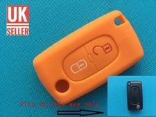 ORANGE FOR PEUGEOT 107 207 307 406 407 607 KEY 2007 3008 807 COVER CASE 2 BUTTON
