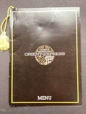 Orient Express- British Pullman Menu