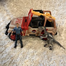 Jurassic Park World Jeep Wrangler JP18 Fallen Kingdom Car Mattel W Trainer Owen