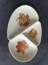 Very Rare Vintage 1950s Lovely Sandygate Pottery Segmented Serving Dish 
