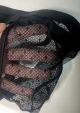 Men Size M Lace Jockstrap See Through Sissy Club Mesh Party gay Translucent Jock