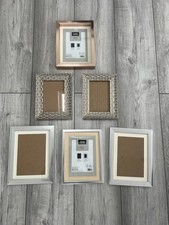 Bundle Of Six Photo Frames 6x4 and 8x 6 little use. 