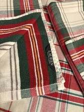 Ralph Lauren Traditional Christmas Table Cloth & 2 T Towels