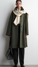 COS Wool-Trimmed Long Car Coat