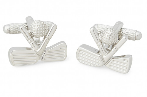 Golf clubs ball cufflinks - golf,