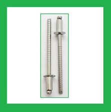 3.2 x 6MM BLIND RIVETS DOME HEAD A2 STAINLESS STEEL ST/ST GROOVED MANDREL