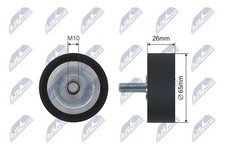 V-belt tensioner pulley