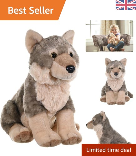 Inch realistic wolf plush - 12-inch,