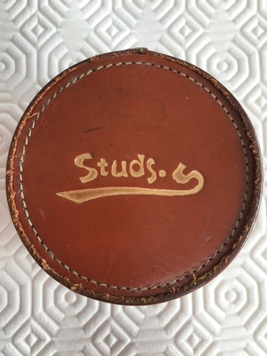 Vintage leather stud - , &