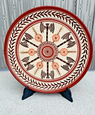 Hand Painted Minoan Labrys Double Axe,  Knossos Palace,  Wall Plate Crete