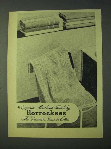 1958 horrockses towels - ad,
