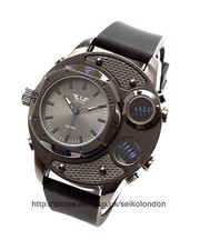 Softech Gents Black Dial