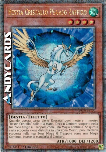 Pegasus sapphire crystal beast - crystal,