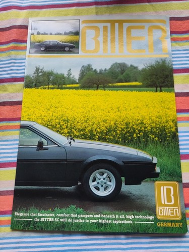 Bitter car sales - sales, brochure