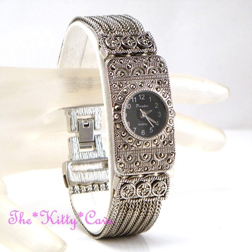 Silver black victorian deco - black,
