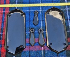 2 Victorian Black Glazed