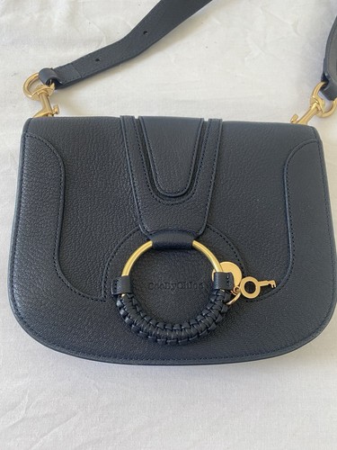 See chloé hana medium navy - hana,