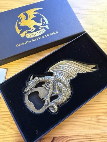 Vintage dragon bottle opener - bottle,