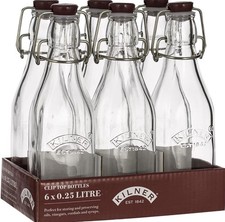 6 x Kilner Clip Top Glass