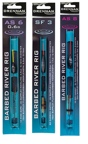 Drennan barbed river pole - barbed, rigs