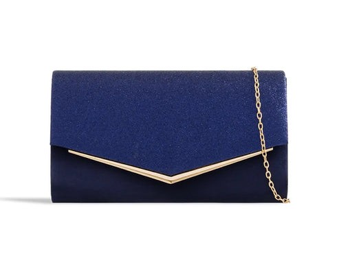 Ladies glitter clutch bag - ladies,