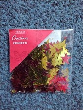 Tesco Christmas Confetti,  Red
