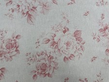 Faded Roses Fabric  Linen