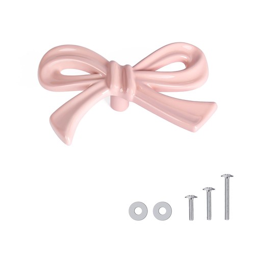 Pack pink bow dresser - bow, knobs