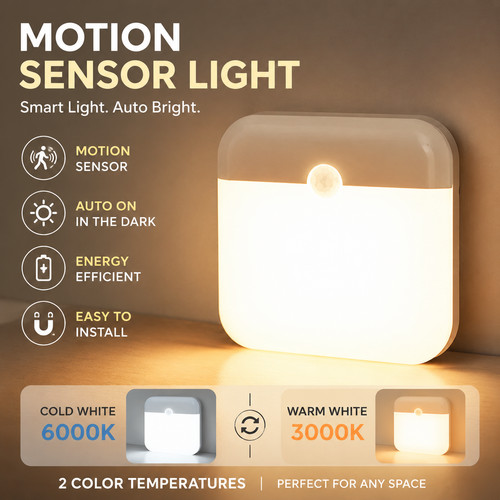 Led wireless night light bed - led,