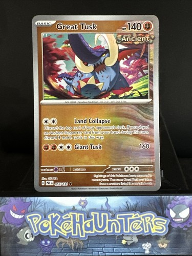 Pokemon card great tusk - card,