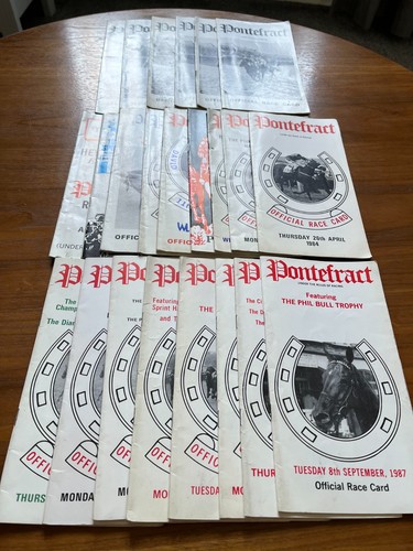 Vintage pontefract racecards - pontefract,