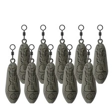 10x Saber Distance Carp Fishing Leads Swivel Weights Tackle 2.5oz–4oz New