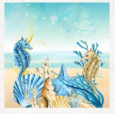 Nautical- Seaside Shells -