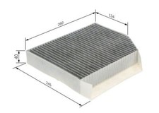 BOSCH Cabin Filter for Mercedes Benz C250d 2.1 October 2015 to October 2018