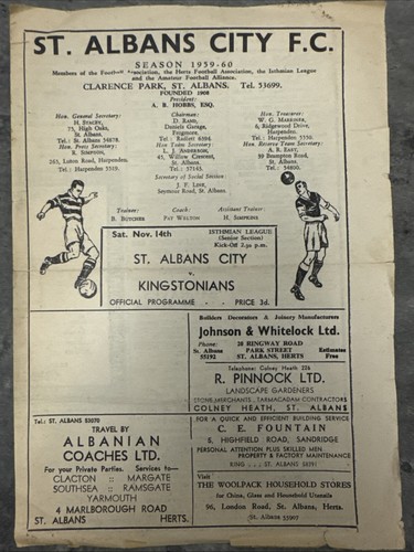 Albans city kingstonians - albans, v