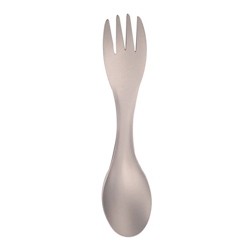 Titanium spork spoon - titanium,