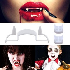 Halloween Retractable Cosplay Dentures Vampire Teeth Fangs Costume Party Props