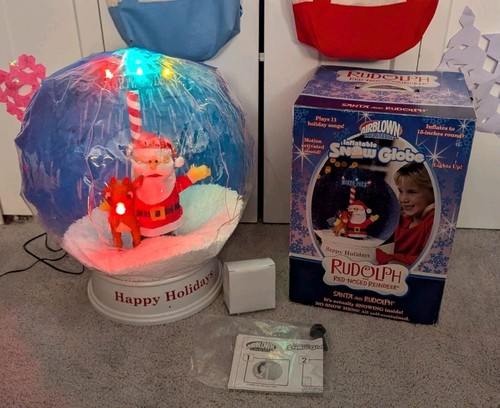 Gemmy inflatable snowglobe - gemmy,