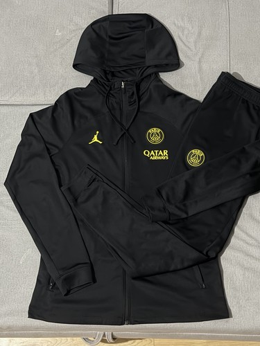Jordan black psg tracksuit - black,