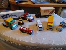 Job Lot Old Vintage Classic Lorry Truck Model Cars Plant JCB & Corgi Ford Cargo