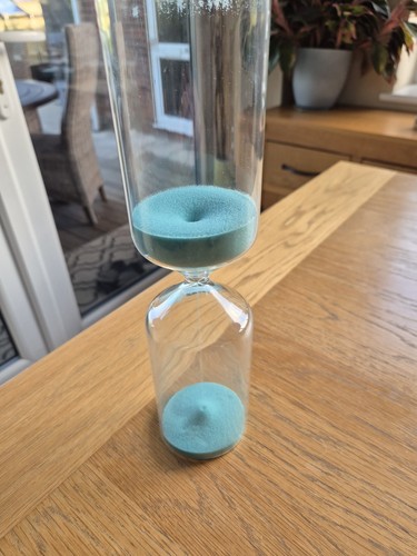 Glass sand timer hourglass - glass,